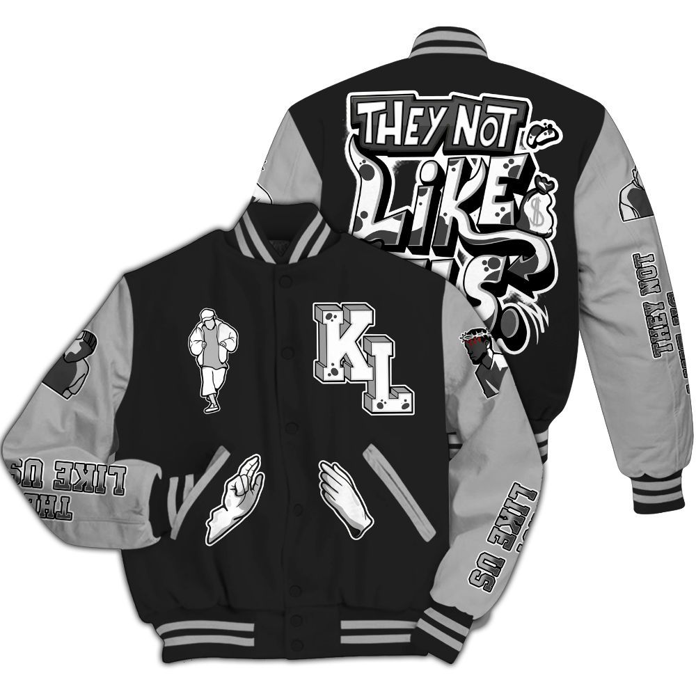 Varsity Jacket To Match NOCTA Black 2s - Dislike Us Graphic All Over Print
