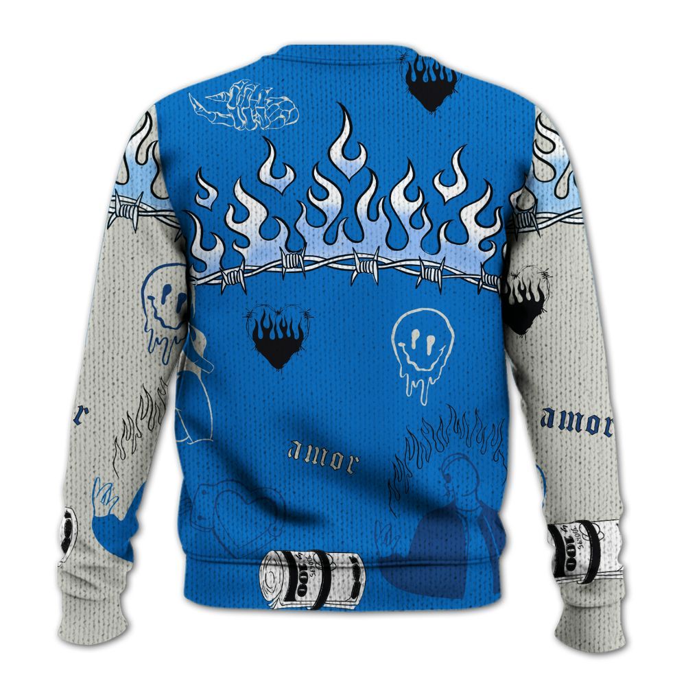 Knitted Sweater To Match Blueberry 12s - Snake Trust No One