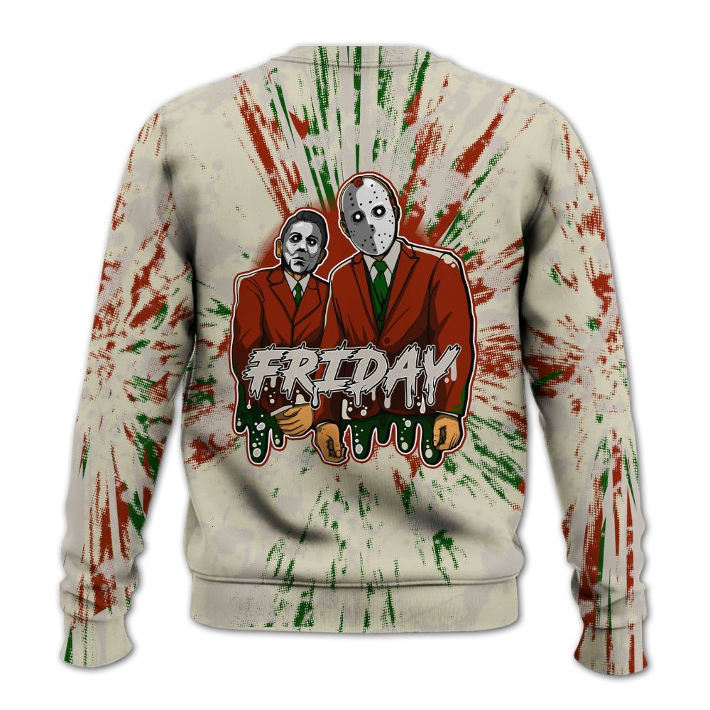Sweatshirt To Match El Grito 5s - Friday Halloween Graphic Luxury All Over Print