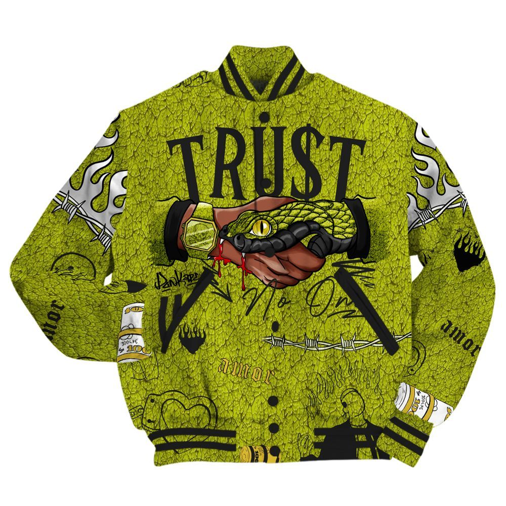 Varsity Jacket To Match Dunk Low QS Halloween Skull - Trust No One Streetwear All Over Print