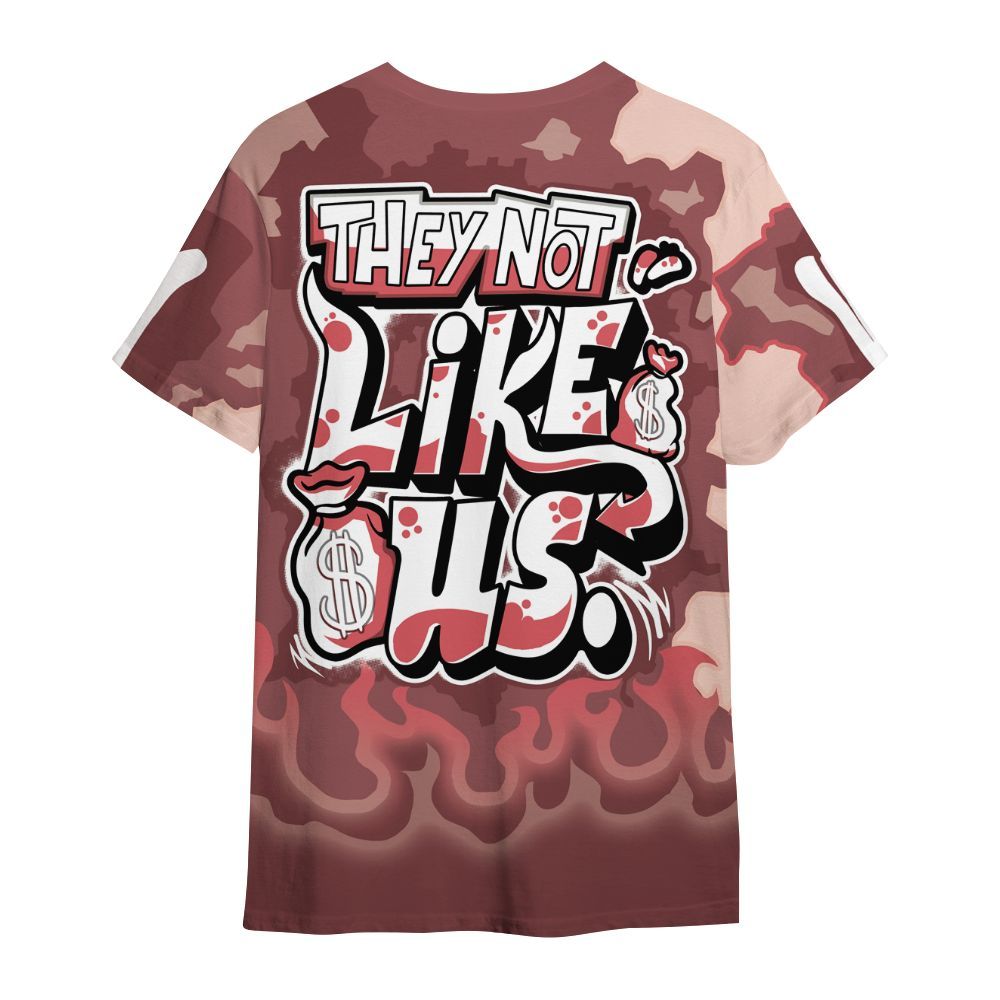 Shirt To Match Washed Coral 2s Shirt - Dislike Us Graphic Burning Custom Name All Over Print