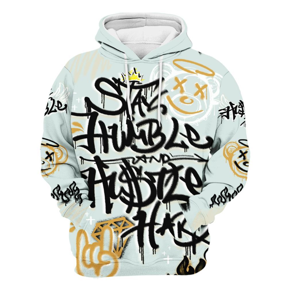 Hoodie To Match Pure Platinum 4s - Humble Drip Streetwear Graffity All Over Print
