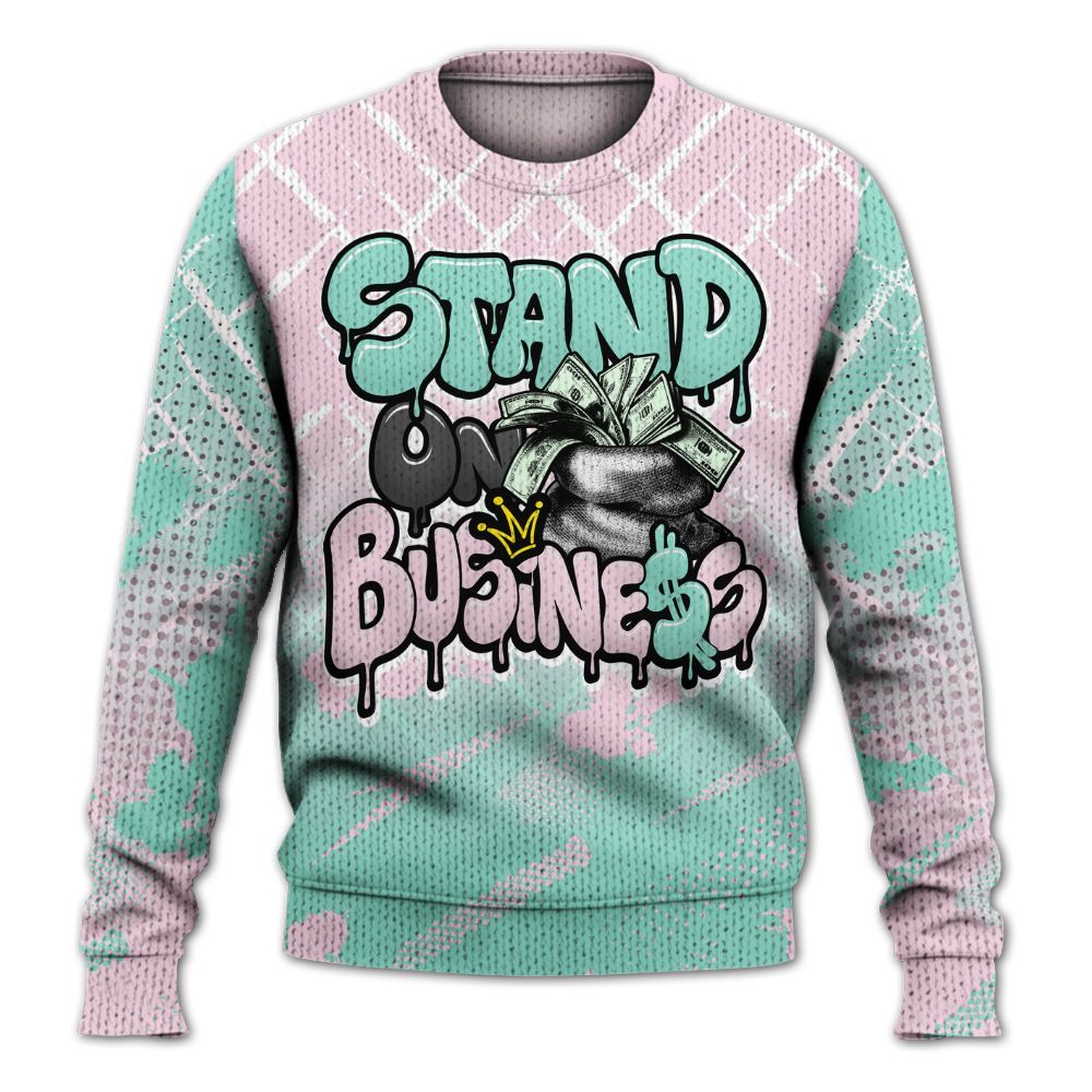 Knitted Sweater To Match Retro Easter 5s - Halftone Stand Business Dripping