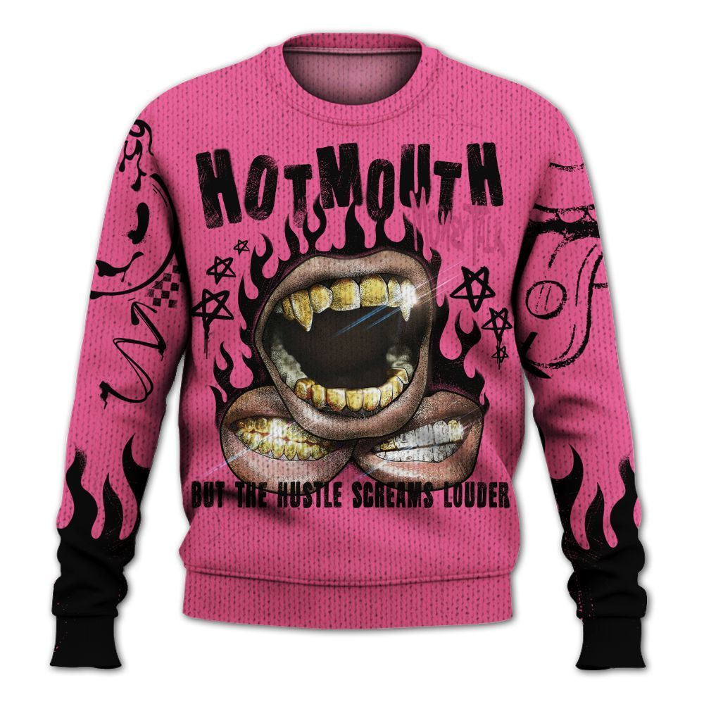 Knitted Sweater To Match Air Max SNDR Hyper Pink - Mouth Burning Street Style