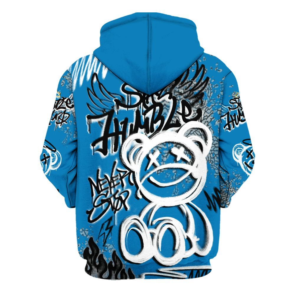 Hoodie To Match Wizards 3s - Humble Drip Streetwear Graffity All Over Print