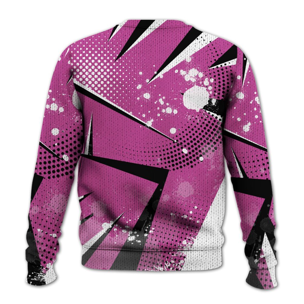 Knitted Sweater To Match Dunk Low Active Fuchsia - Poly Trust No One Dripping