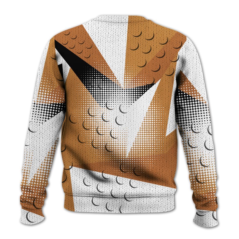 Knitted Sweater To Match Dunk Low Nature Wheat Suede - Poly Custom Name Number 23 5s