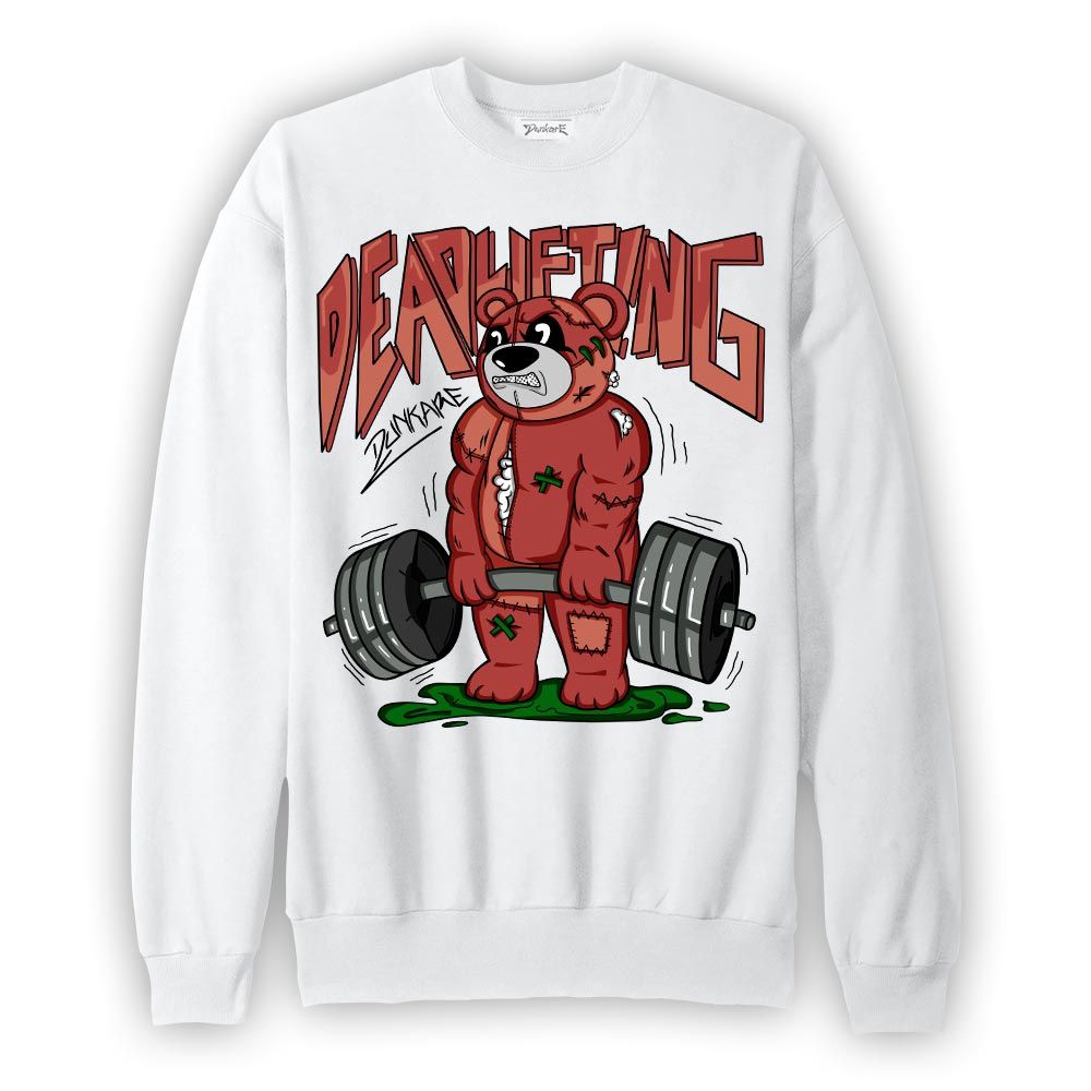 Sweatshirt To match Dune Red 13s Sweatshirt - Deadlifting Bear Graphic