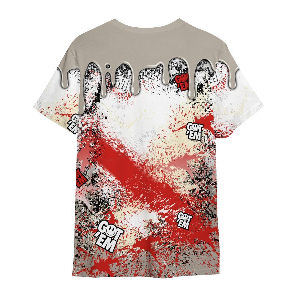 Shirt To Match Low OG Phantom 1s - Dripping 23 Drip All Over Print