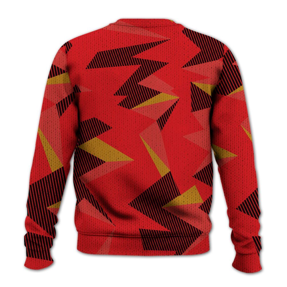 Knitted Sweater To Match Scoot Zeros Retro Portland - Geometric Camouflage Pattern