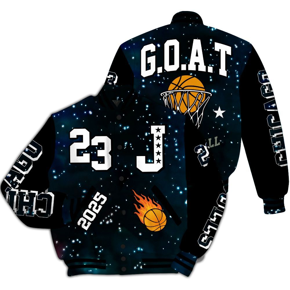 Varsity Jacket To Match Air Foamposite One Galaxy - Chicago 23 Basketball All Over Print