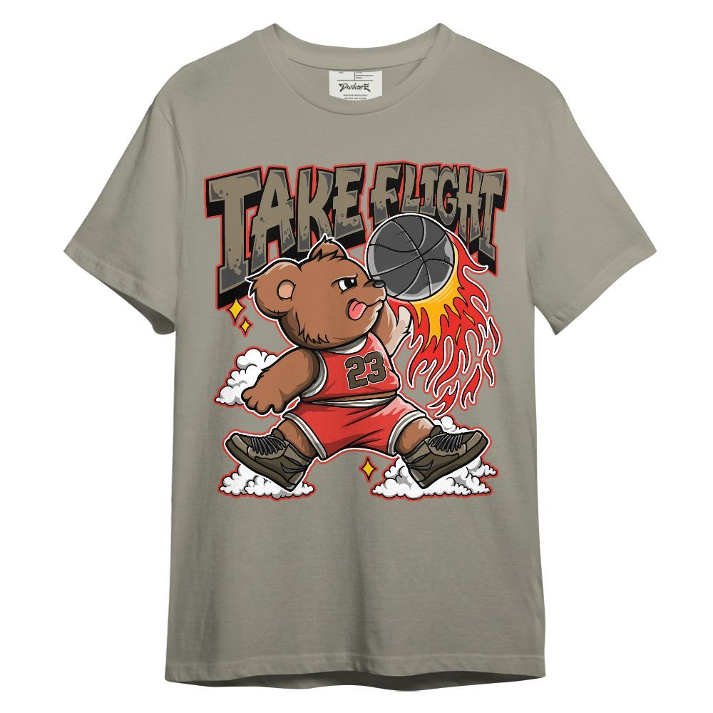 Shirt To Match Olive 9s - Number 23 Basketball Bear Unisex Shirt