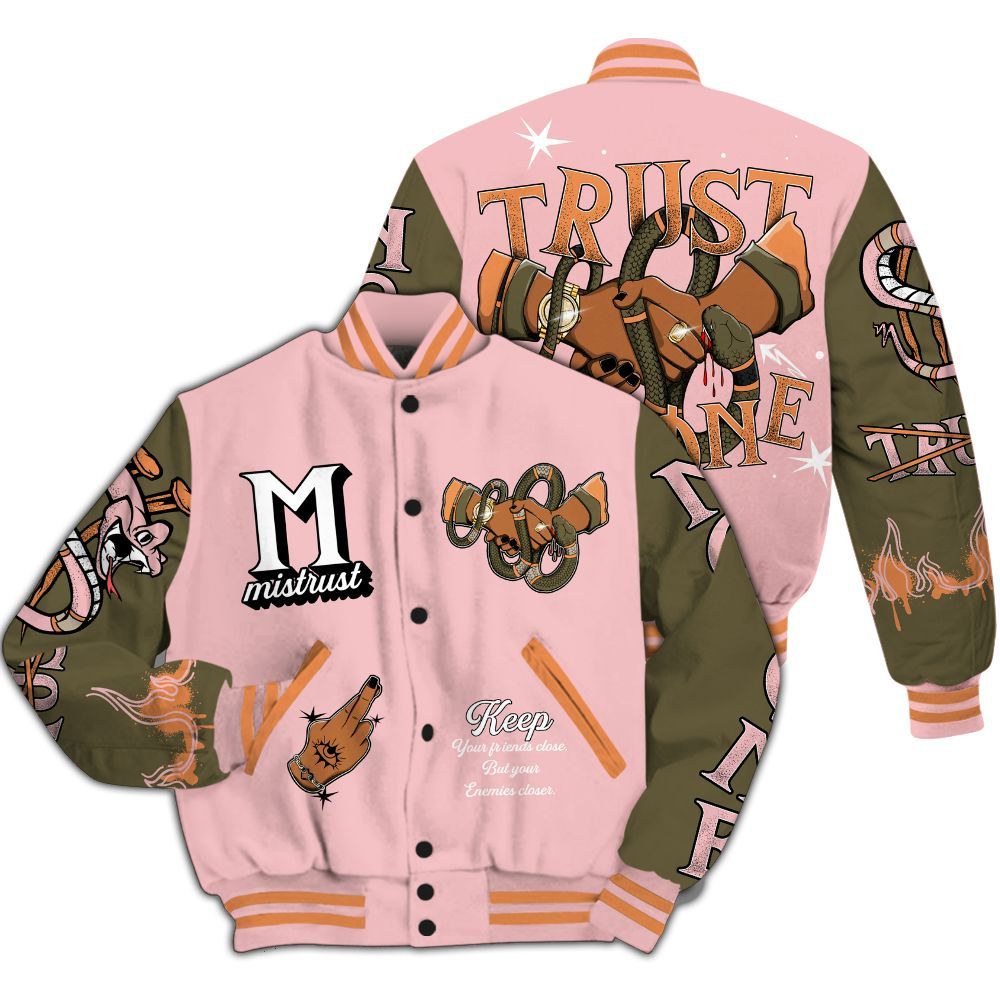 Varsity Jacket To Match SB Dunk Low Red Stardust - Trust No One Snake-Bite Street Style All Over Print