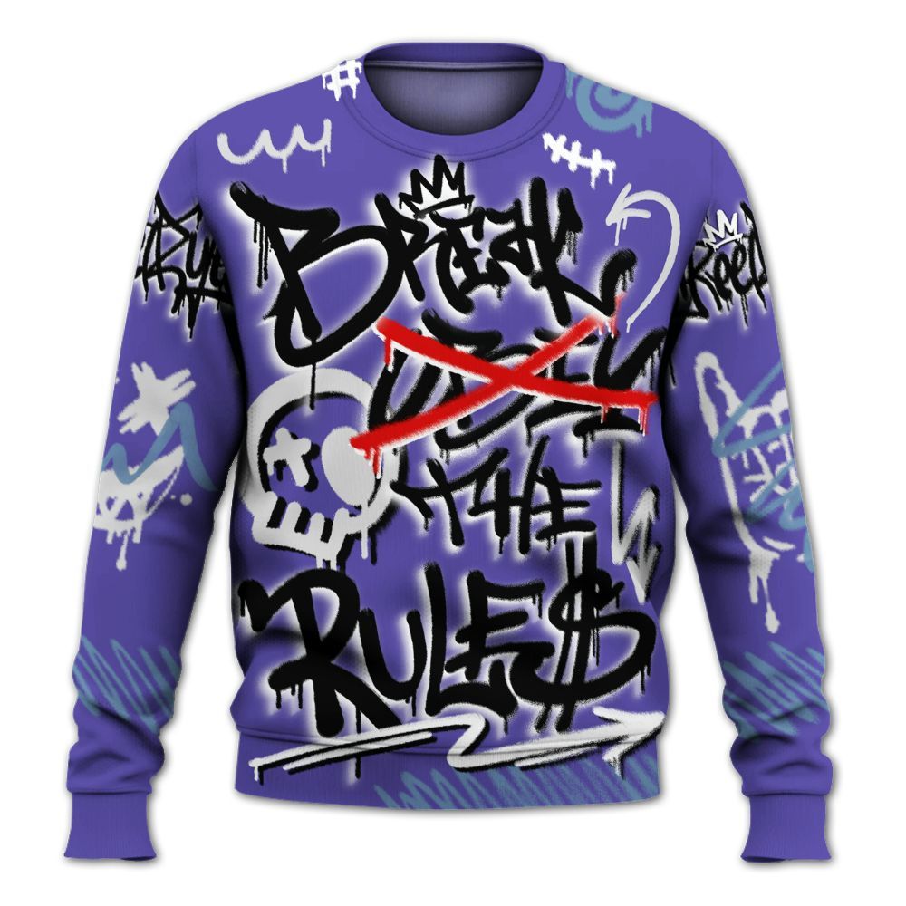 Sweatshirt To Match Retro Concord 5s - Break Rules Streetwear All Over Print