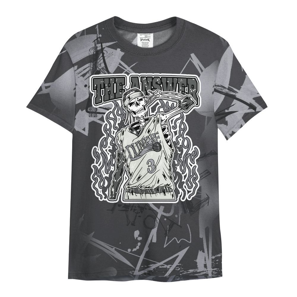 Shirt To Match Fear 4s - Allen Answer Skeleton Messyz All Over Print