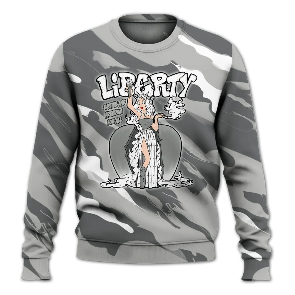 Sweatshirt To Match Retro Wet Cement 4s - Midwest Cartoon Colored All Over Print