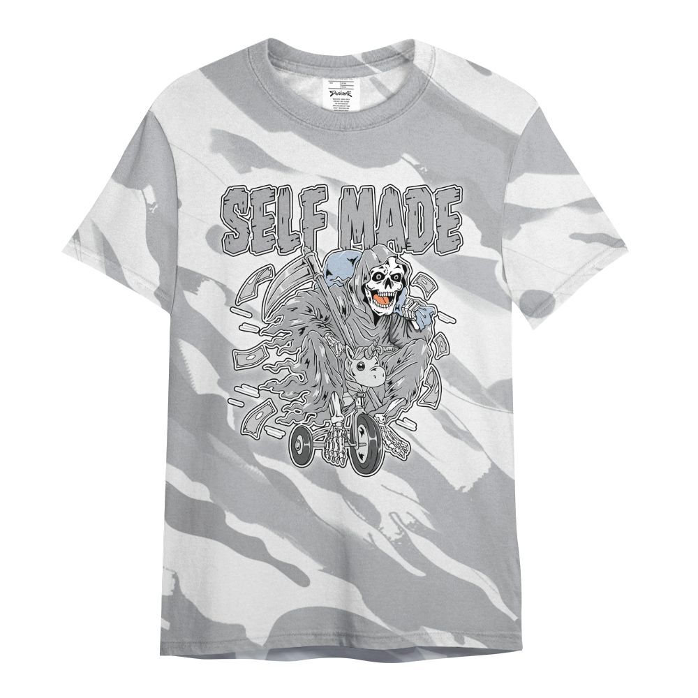 Dunkare Low OG Wolf Grey 1s Shirt - Self Make Skeleton Colored All Over Print Unisex Shirt