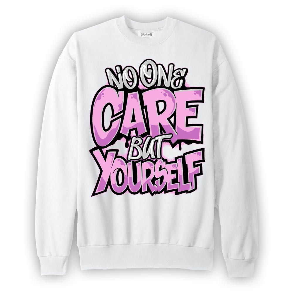 Sweatshirt To match Hyper Violet 4s Sweatshirt - Cares Yourself Graphic Graphic