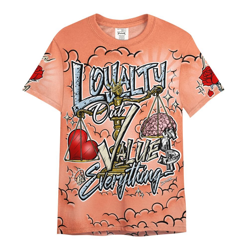 Shirt To Match DJ Khaled Crimson Bliss 5s - Loyalty Wins Everything All Over Print