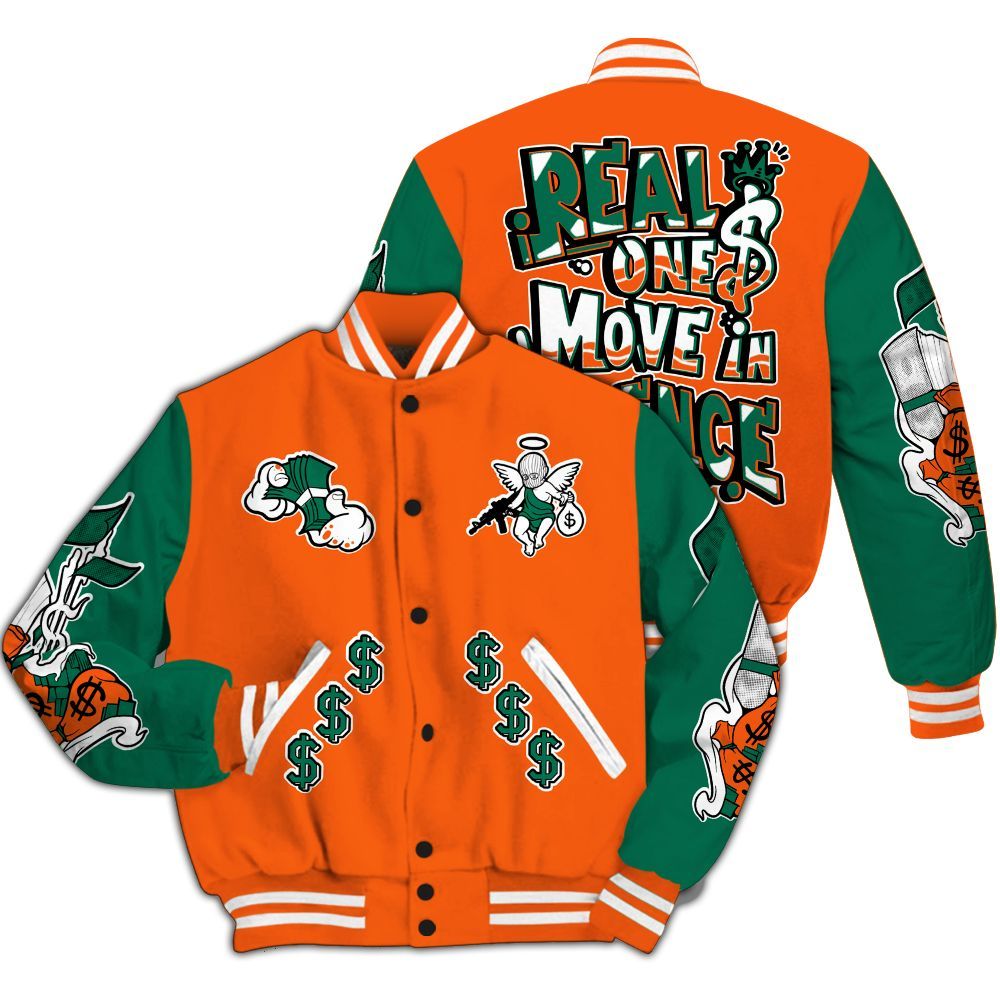 Varsity Jacket To Match SoleFly Sail Gorge Green 3s - Ones Move In Silence Graphic All Over Print