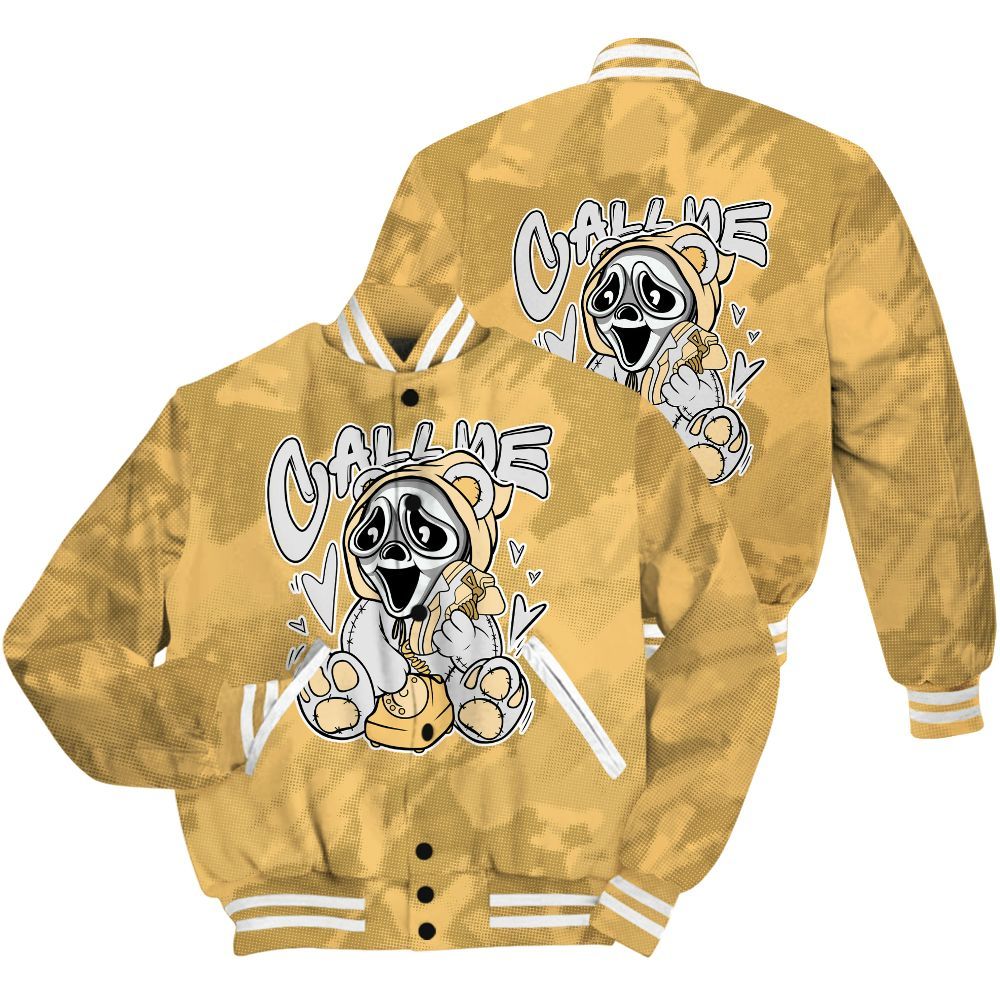 Varsity Jacket To Match Craft Paris 6s Shirt - Call Me Bear Abstract Halftone All Over Print