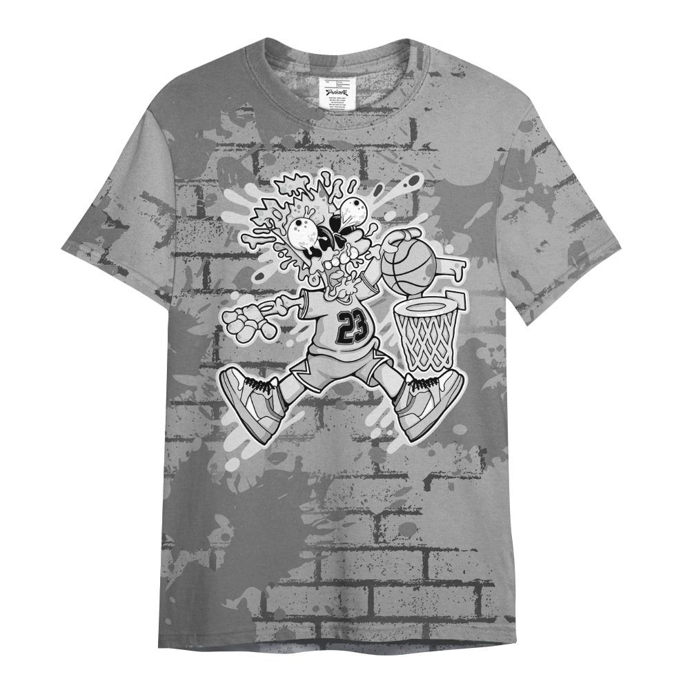 Shirt To Match Black Wolf Grey 12s - 85's Dunks Graphic Halloween All Over Print