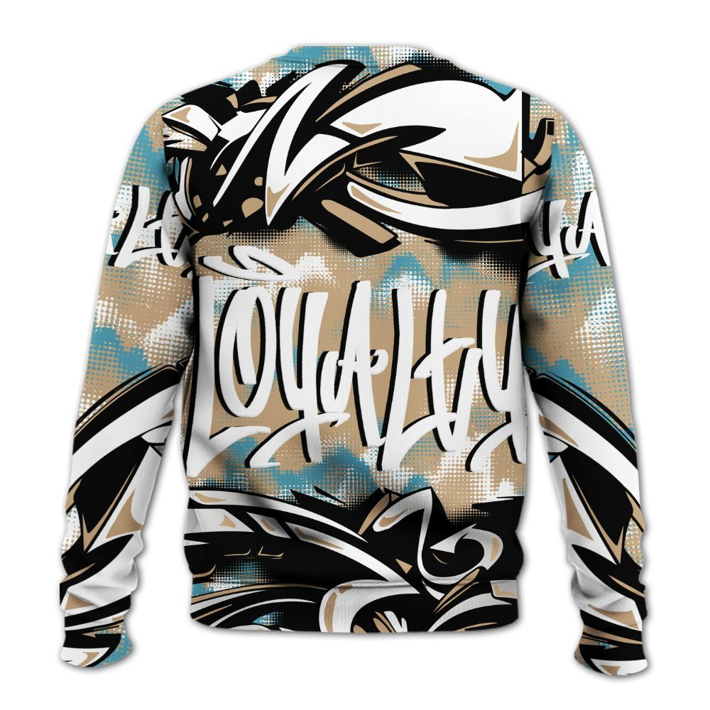 Sweatshirt To Match H-Town 11s - Loyalty Out Value Graffiti All Over Print