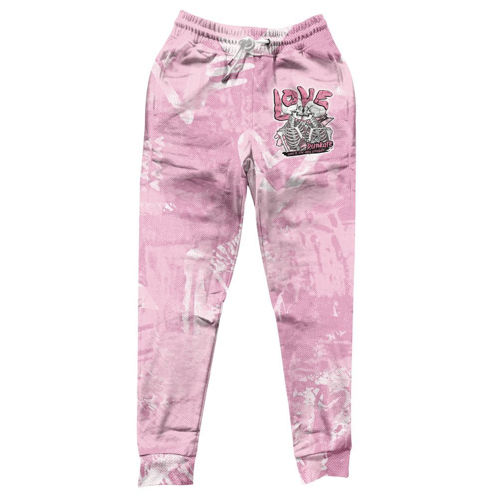 Sweatpant To Match Orchid 4s - Skull Love All Over Print