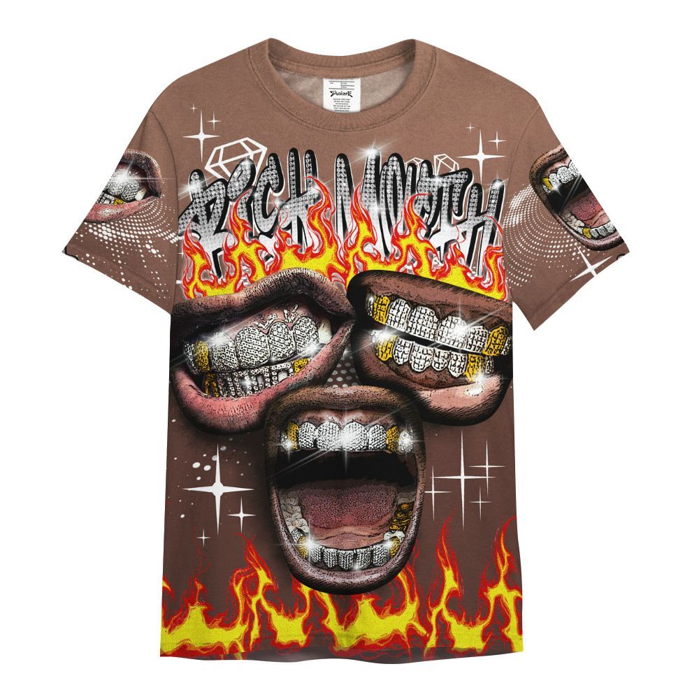 Shirt To Match KD 4 Christmas - Rich Mouth Fire Rap Retro 90s All Over Print