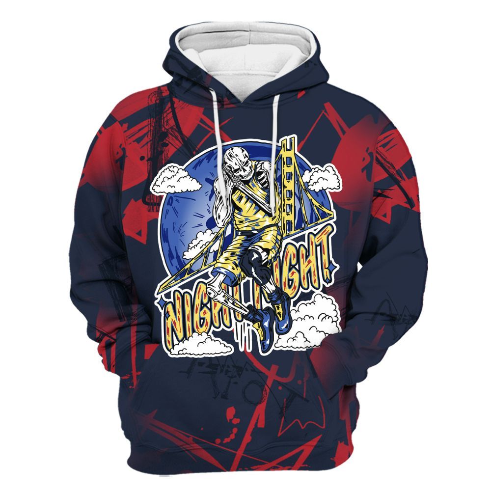 Hoodie To Match Dunk Low COJP What The 2024 - Seeya Skeleton Messyz All Over Print