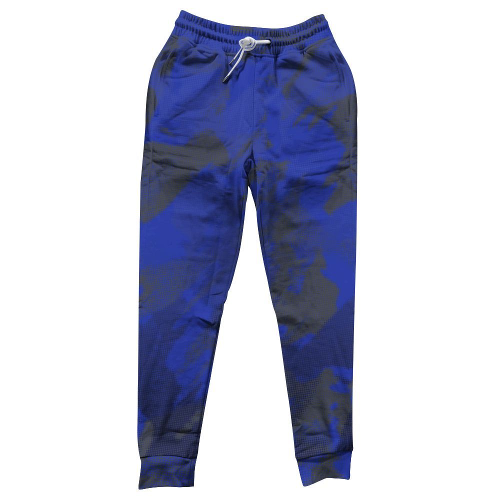 Sweatpant To Match Air Max Plus Black Racer Blue - Abstract Halftone Graphic All Over Print