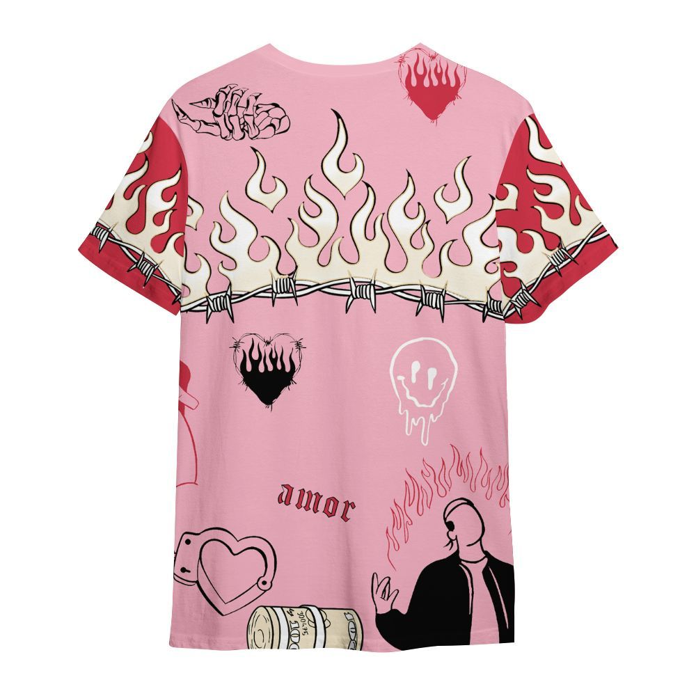 Shirt To Match Low OG Tropical Pink 1s - Snake Trust No One All Over Print