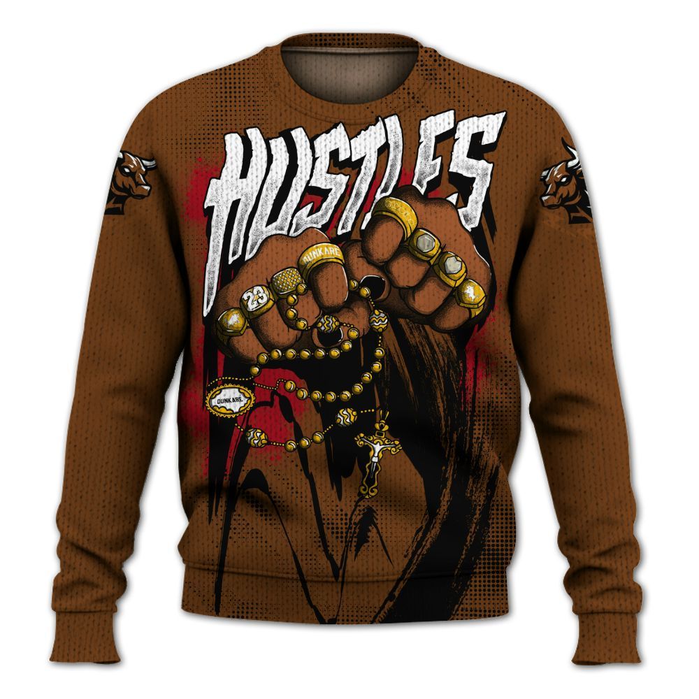 Knitted Sweater To Match Archaeo Brown 5s - Hustle Make Money