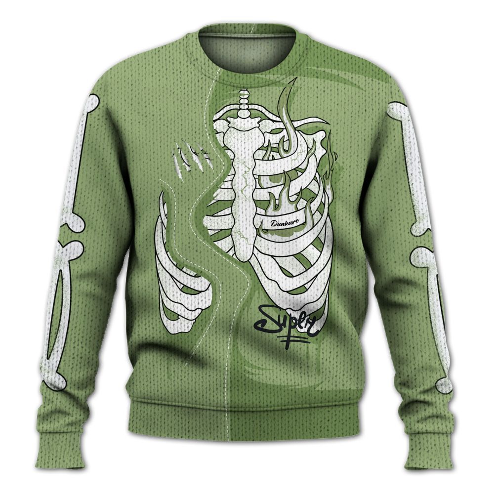 Knitted Sweater To Match Oil Green 4s - It's The Kick For Me