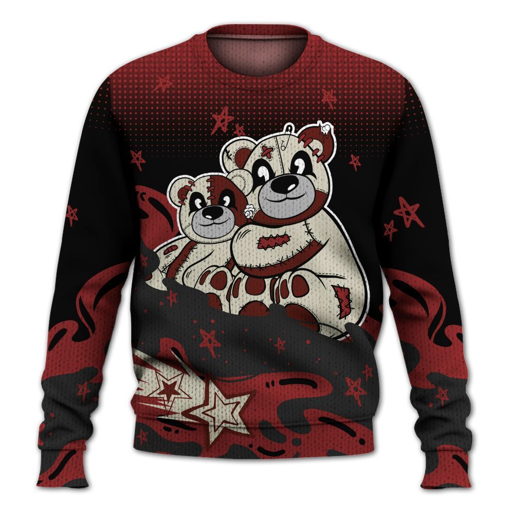 Knitted Sweater To Match High 85 Bred 1s - Sincere Fondness Bear Stars