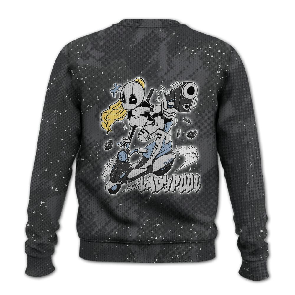 Knitted Sweater To Match Reverse Oreo 6s - Lady Pool Cartoon Abstract Halftone