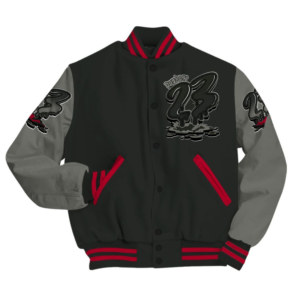 Varsity Jacket To Match Shadow 2025 10s - Custom Name 23 Drip Sludges All Over Print