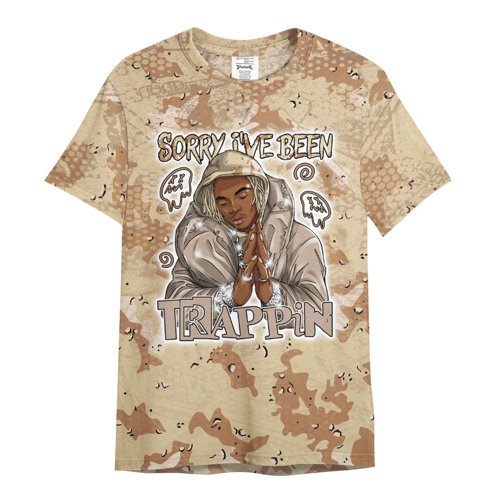 Shirt To Match Desert Camo 3s - Trappin' Banknote All Over Print