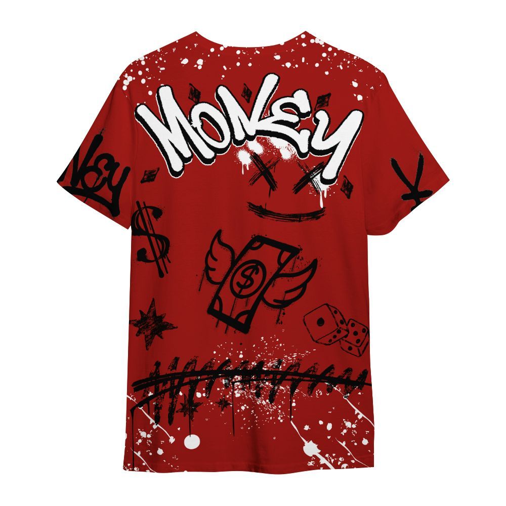 Shirt To Match High OG Varsity Red 1s - Everybody Paid In Full Crayon All Over Print