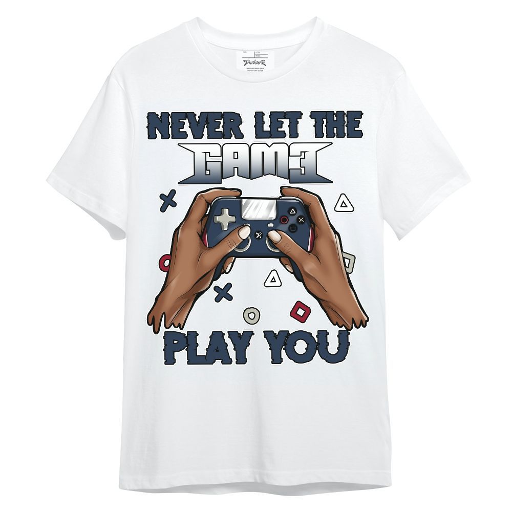 Shirt To Match White Midnight Navy 6s - PlayGame Human Unisex Shirt