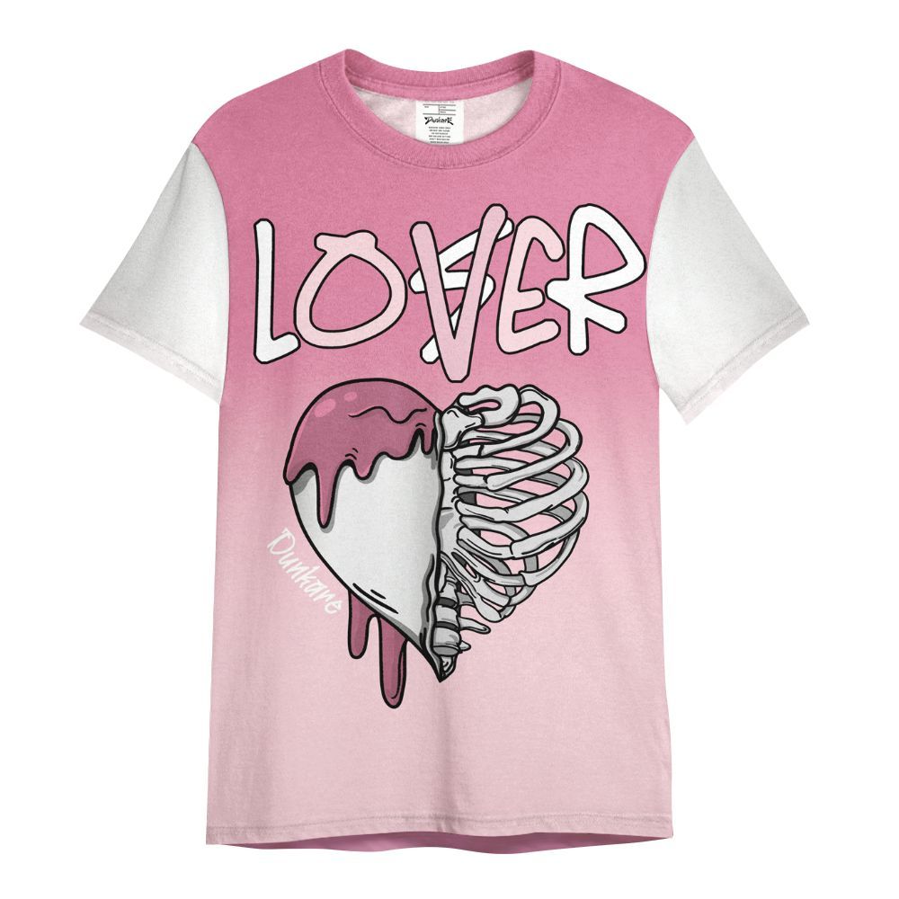 Shirt To Match GS Pearl Pink 12s Shirt, Loser Lover Dripping All Over Print