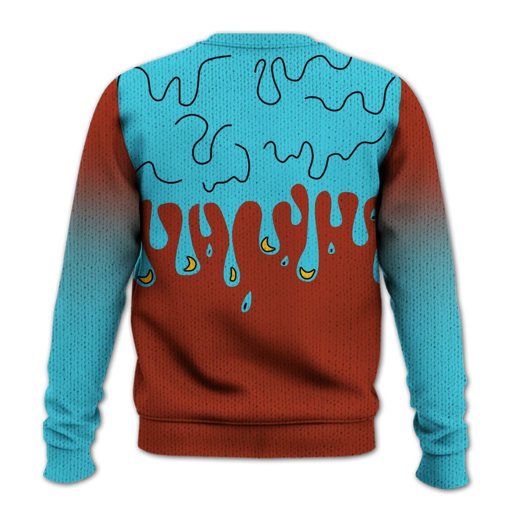 Knitted Sweater To Match SB Dunk Di'Orr Greenwood - Snake Trust No One Drip