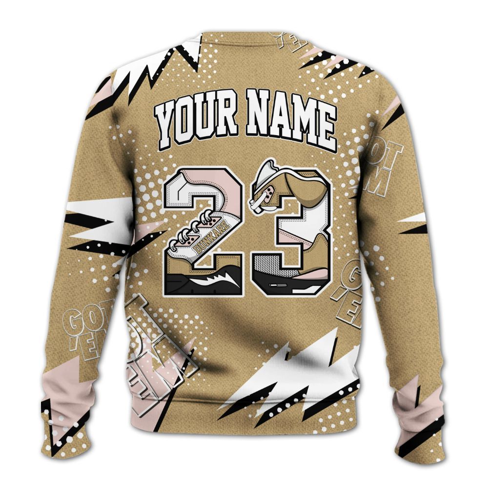 Sweatshirt To Match Low Linen 2025 1s Shirt, 23 Custom Name 5s All Over Print