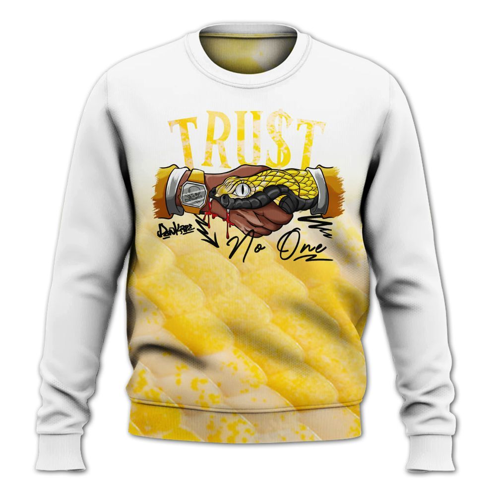 Sweatshirt To Match Low Yellow Python 11s - Snake Trust No One Drip All Over Print
