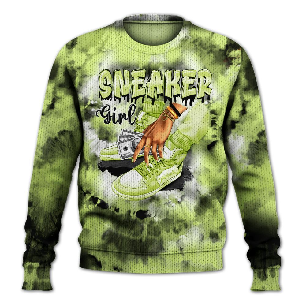 Knitted Sweater To Match Air Max SNDR Volt - SNEAKER Girl Money Drip Tie Dye