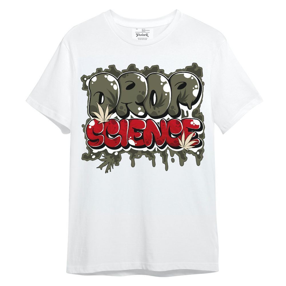 Shirt To Match Low OG Medium Olive 1s - Drop Science Unisex Shirt
