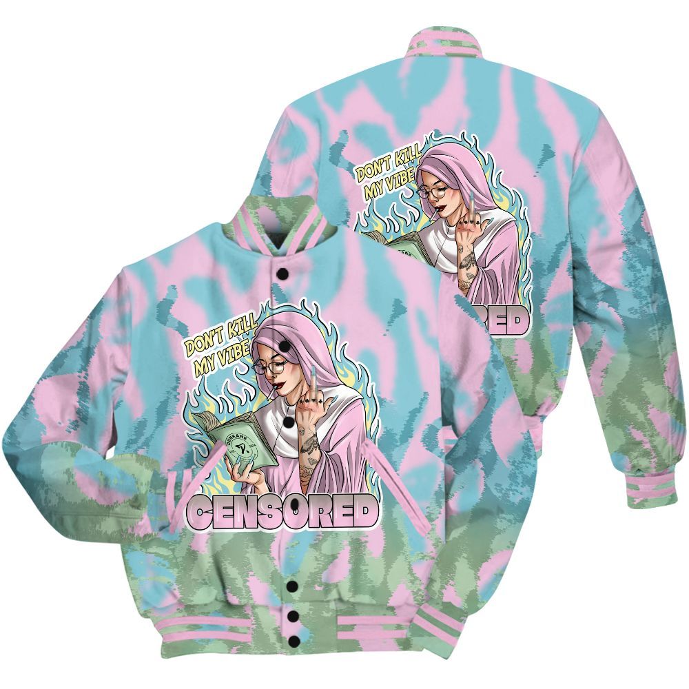 Varsity Jacket To Match SB Dunk Low Visty Shirt - Censoredz Burn All Over Print