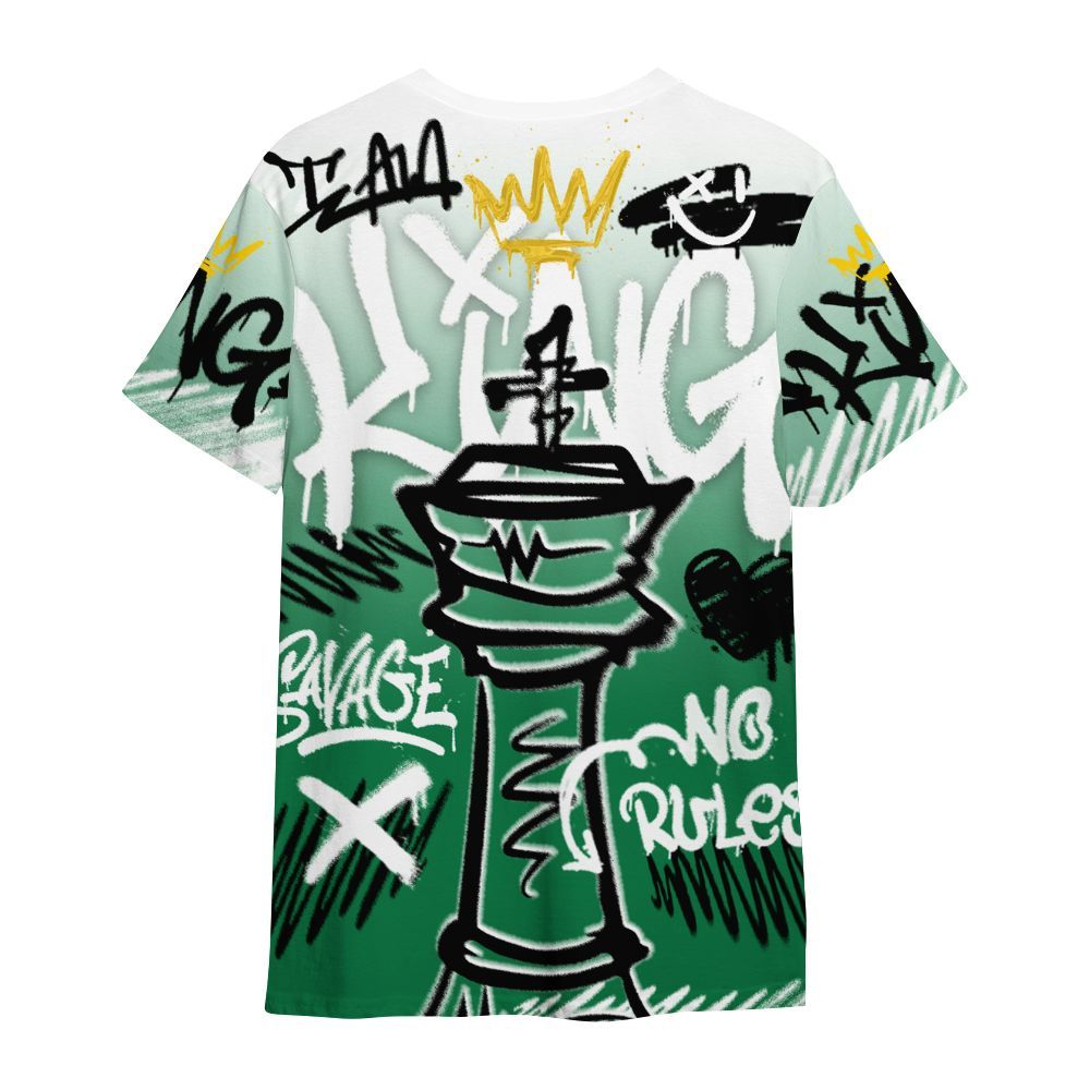 Shirt To Match Pine Green 13s - Street King Chess Streetwear All Over Print