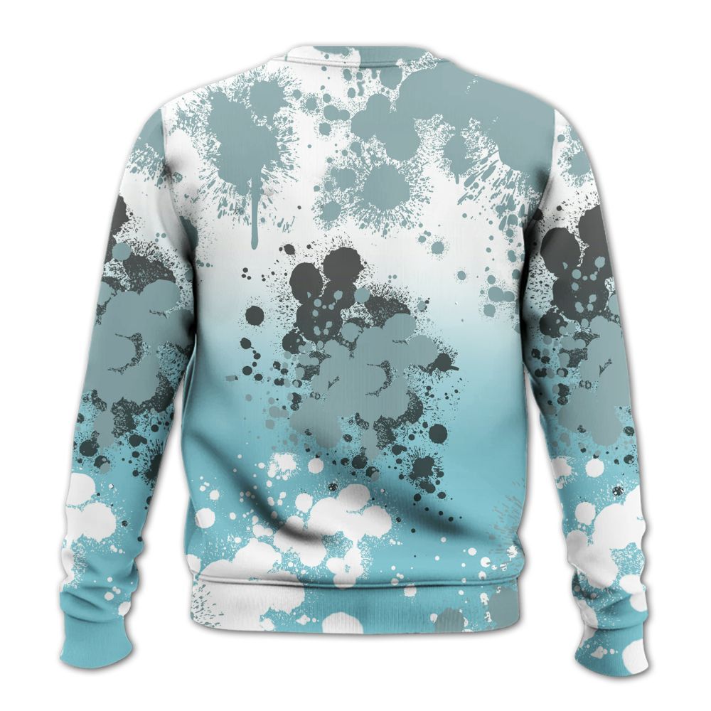 Sweatshirt To Match Low Legend Blue 11s - God Blessed Ink Drip All Over Print