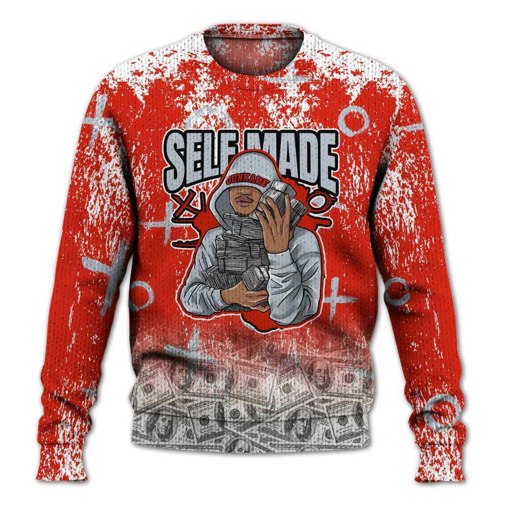 Knitted Sweater To Match Retro Cherry 11s - Selfmade Unique Drip